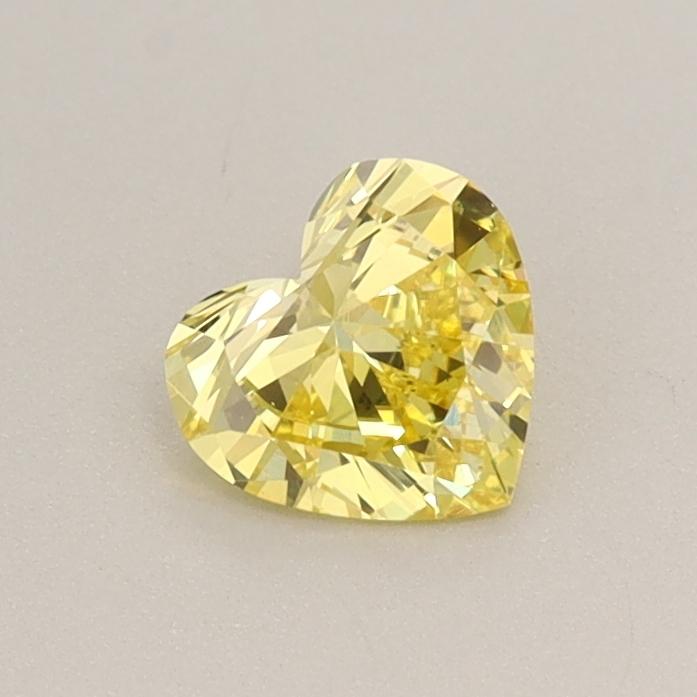 0.47 Ct. Fancy Intense  Yellow Heart Lab Grown Diamond