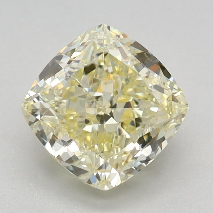 1.11 Ct. Fancy Light Yellow Cushion Lab Grown Diamond