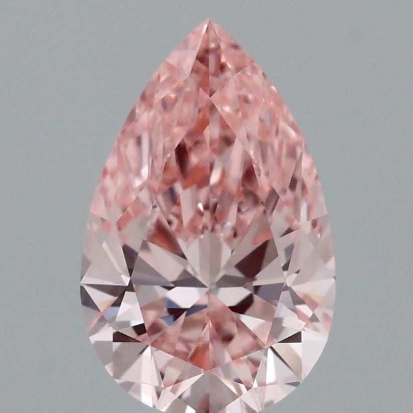 1.24 Ct. Fancy Vivid Pink Pear Lab Grown Diamond