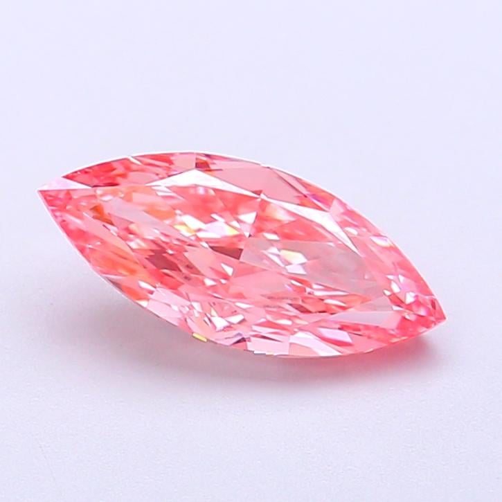 1.12 Ct. Fancy Vivid Pink Marquise Lab Grown Diamond