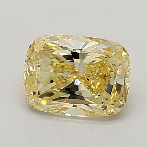 1.52 Ct. Fancy Intense  Yellow Cushion Lab Grown Diamond