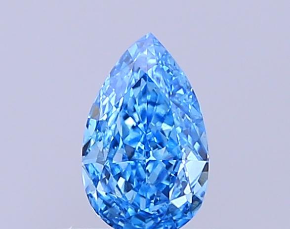 0.42 Ct. Fancy Vivid Blue Pear Lab Grown Diamond