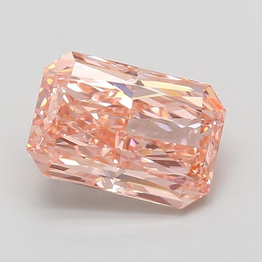 3.48 Ct. Fancy Vivid Pink Radiant Lab Grown Diamond
