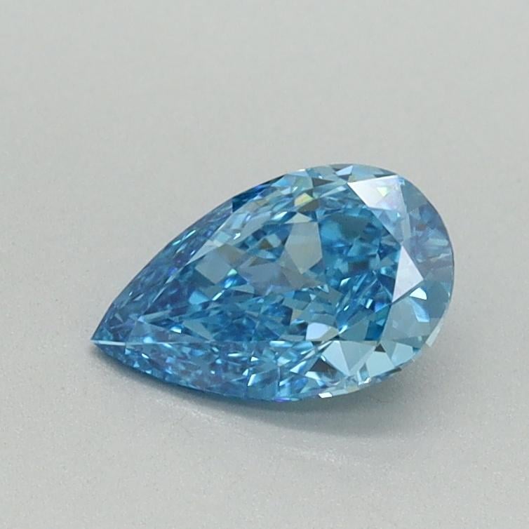 0.57 Ct. Fancy Vivid Blue Pear Lab Grown Diamond