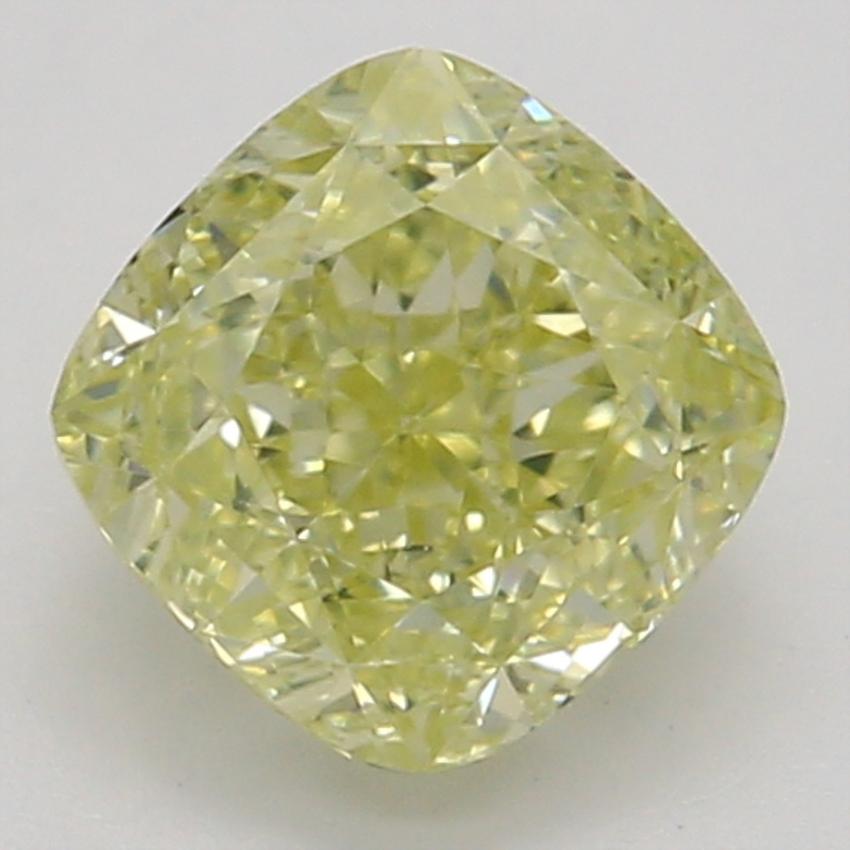 0.63 Ct. Fancy Yellow Cushion Diamond