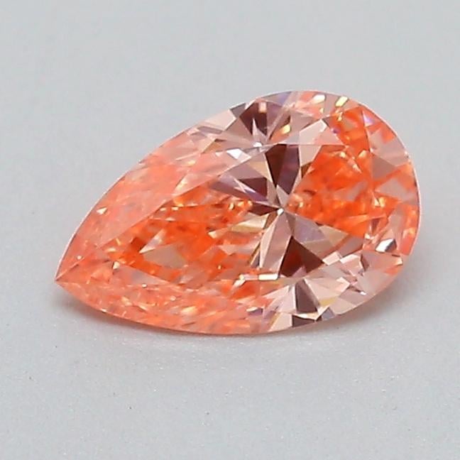 0.26 Ct. Fancy Vivid  Pink Pear Lab Grown Diamond