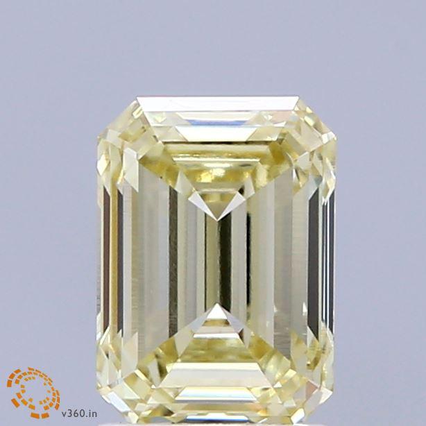 1.70 Ct. Fancy Yellow Emerald Lab Grown Diamond