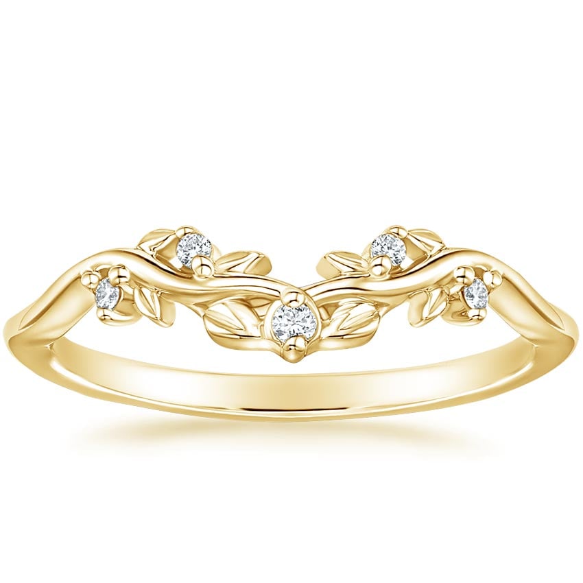 Rose gold diamond engagement ring with surprise diamond details
