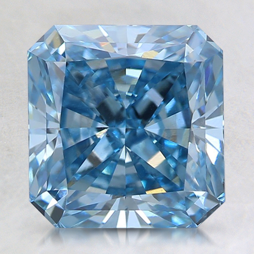 2.01 Ct. Fancy Intense Blue Radiant Lab Grown Diamond