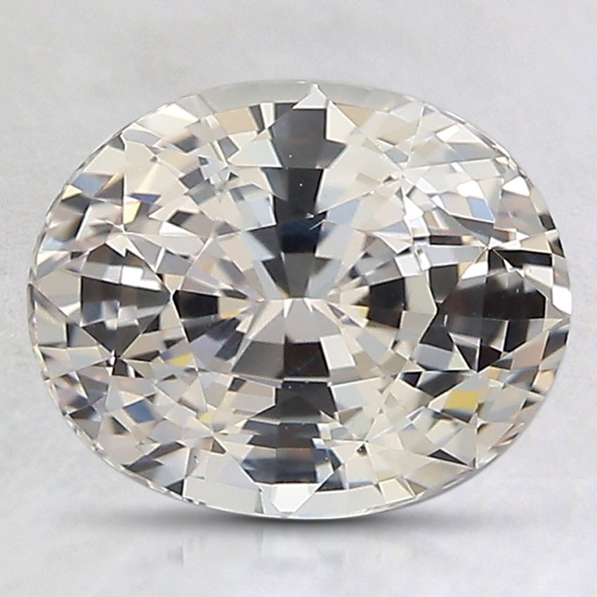 9.3x7.5mm Unheated Peach Oval Sapphire