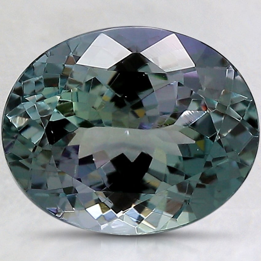 10x8.2mm Parti-Color Oval Tanzanite