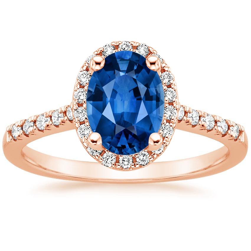 Sapphire Odessa Diamond Ring (1/4 ct. tw.) in 14K Rose Gold