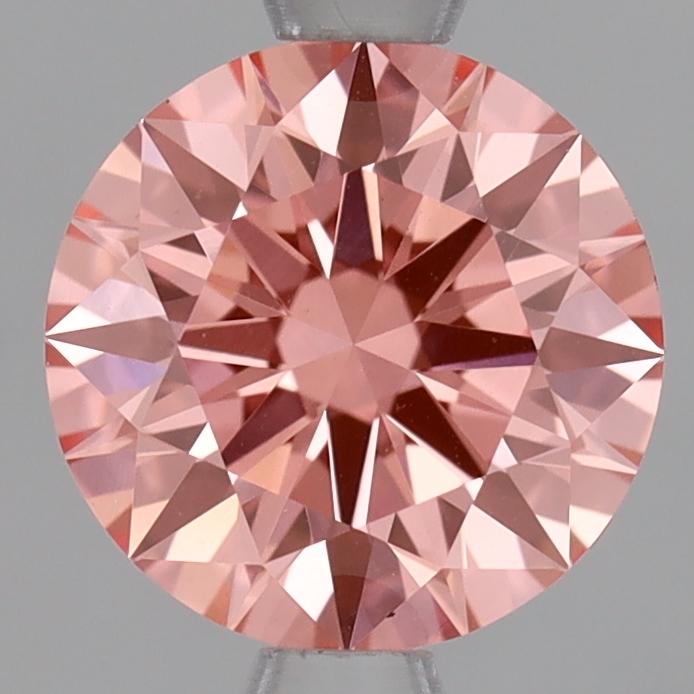 1.09 Ct. Fancy Vivid Pink Round Lab Grown Diamond