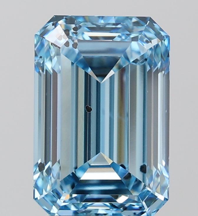 4.01 Ct. Fancy Vivid Blue Emerald Lab Grown Diamond