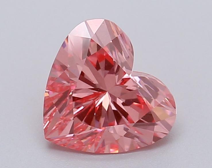 1.01 Ct. Fancy Vivid Pink Heart Lab Grown Diamond