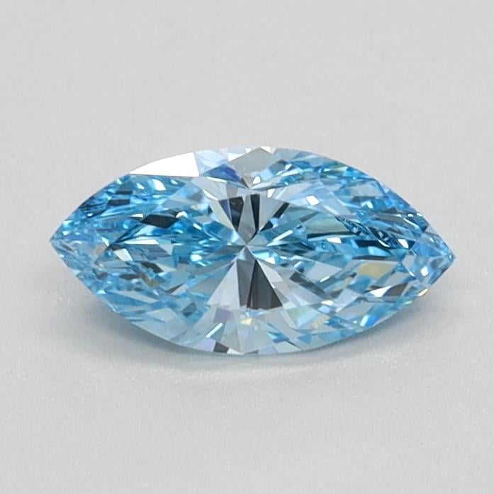 0.41 Ct. Fancy Vivid Blue Marquise Lab Grown Diamond