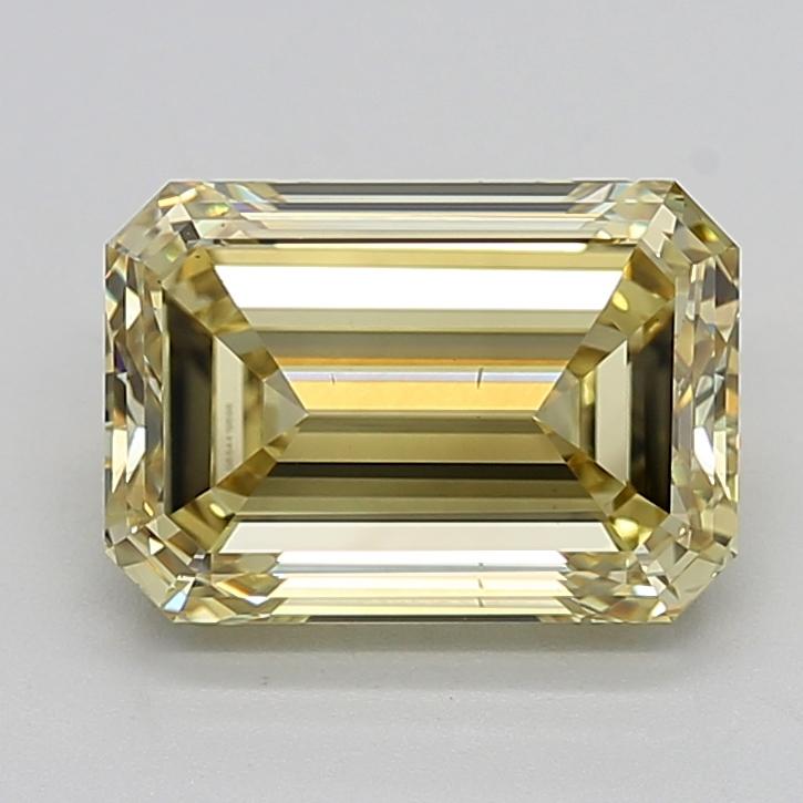 4.01 Ct. Fancy  Yellow Emerald Lab Grown Diamond