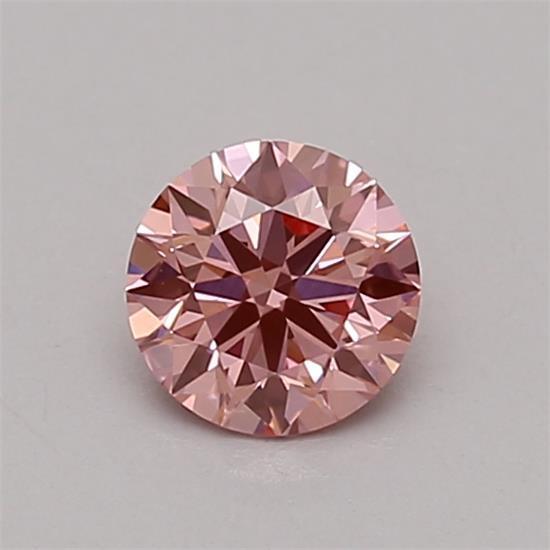 0.43 Ct. Fancy Intense Pink Round Lab Grown Diamond
