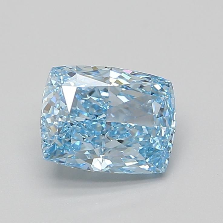 2.07 Ct. Fancy Vivid Blue Cushion Lab Grown Diamond