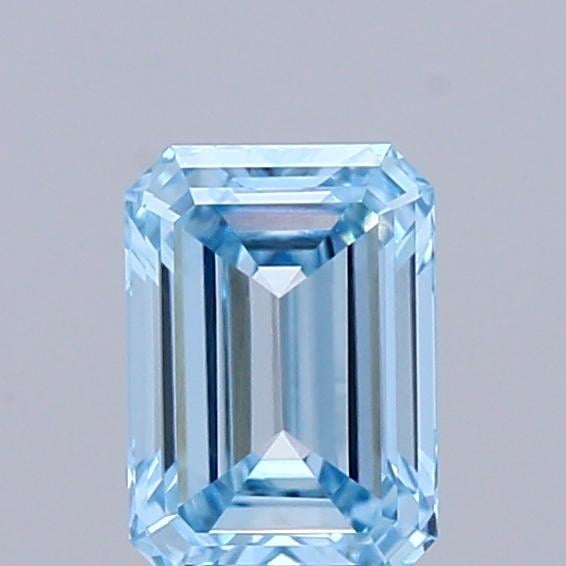 0.52 Ct. Fancy Intense Blue Emerald Lab Grown Diamond