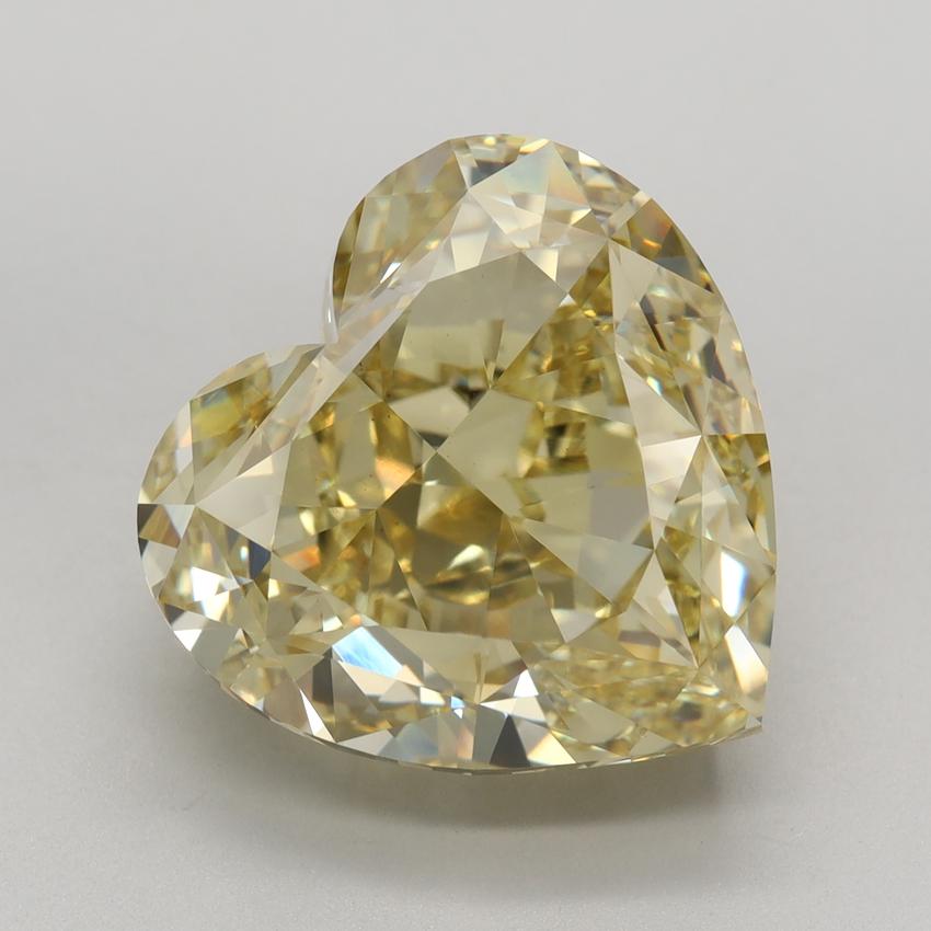 10.08 Ct. Fancy Intense Yellow Heart Lab Grown Diamond