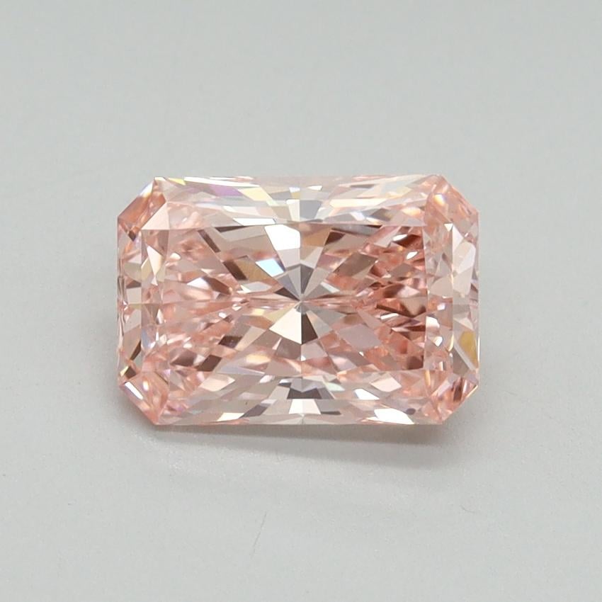 1.28 Ct. Fancy Vivid Pink Radiant Lab Grown Diamond