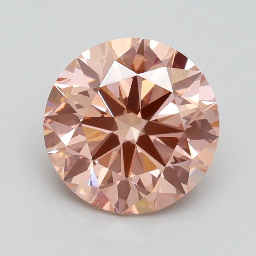 2.30 Ct. Fancy Intense Pink Round Lab Grown Diamond