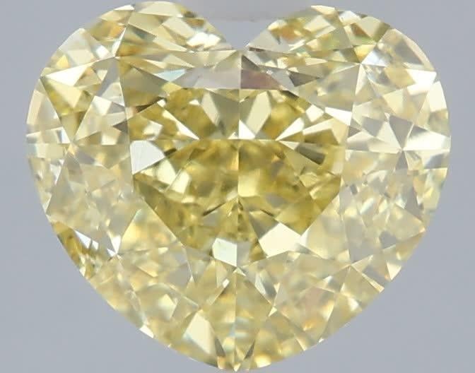 3.10 Ct. Fancy Intense  Yellow Heart Lab Grown Diamond