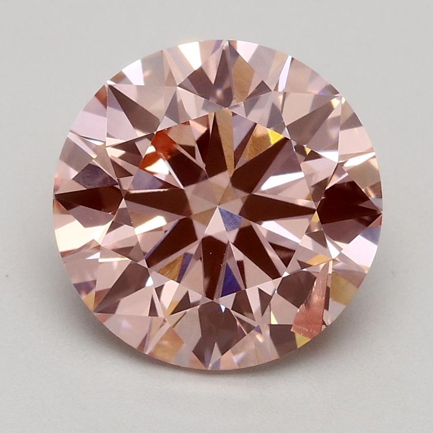 2.09 Ct. Fancy Intense Pink Round Lab Grown Diamond