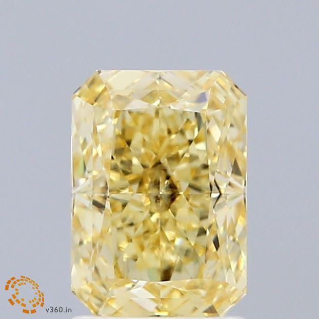 1.64 Ct. Fancy Intense Yellow Radiant Lab Grown Diamond