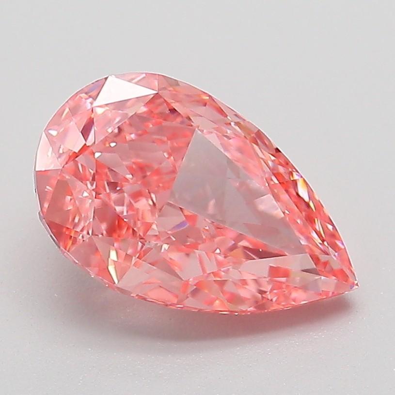 2.10 Ct. Fancy Vivid Pink Pear Lab Grown Diamond