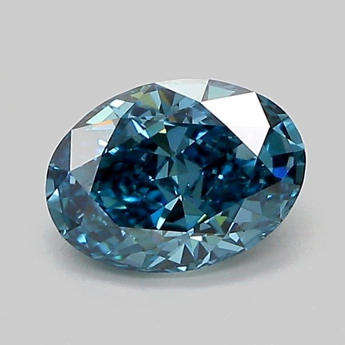 1.02 Ct. Fancy Vivid Blue Oval Lab Grown Diamond