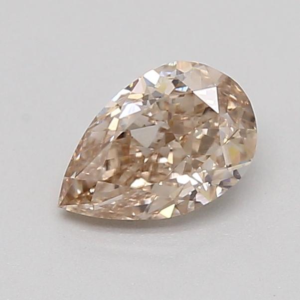 0.34 Ct. Very Light  Brown Pear Lab Grown Diamond