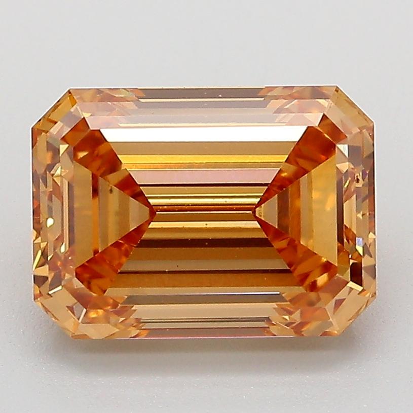 3.05 Ct. Fancy Light  Brown Emerald Lab Grown Diamond