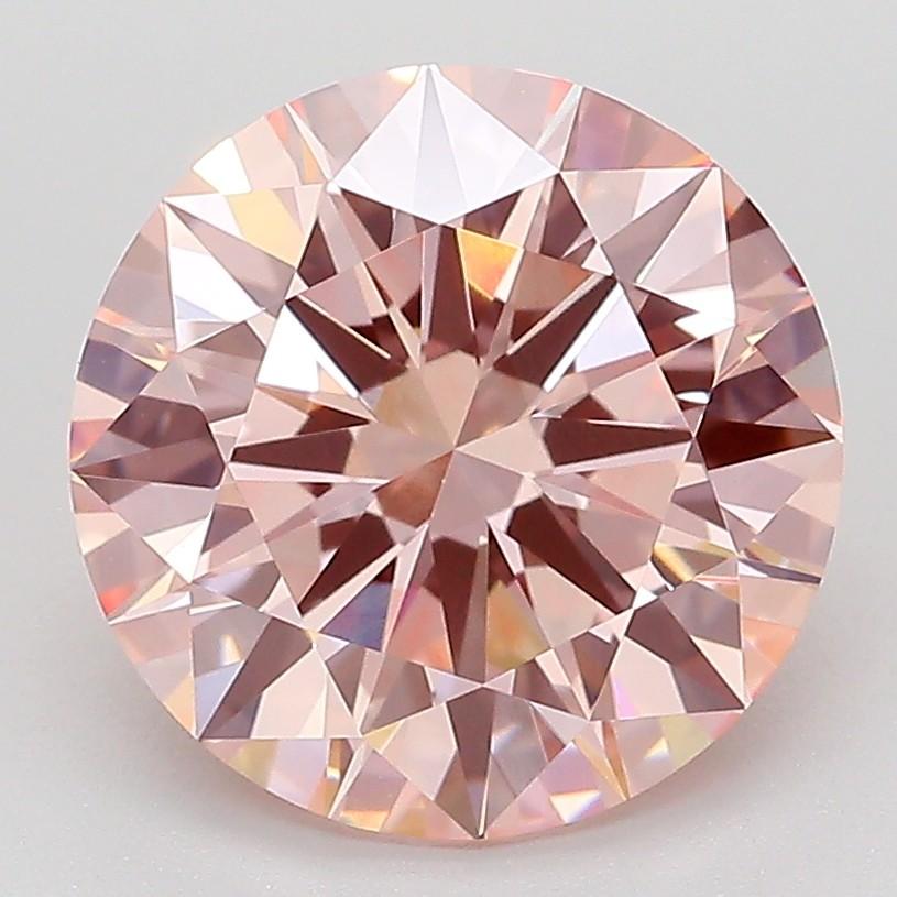 3.51 Ct. Fancy Intense Pink Round Lab Grown Diamond