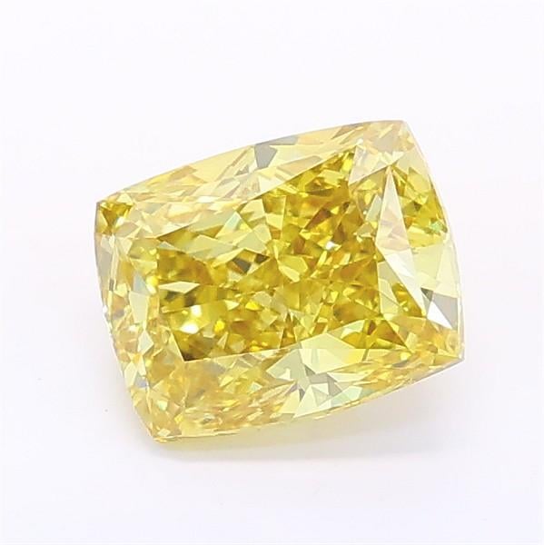 1.19 Ct. Fancy Intense Yellow Cushion Lab Grown Diamond