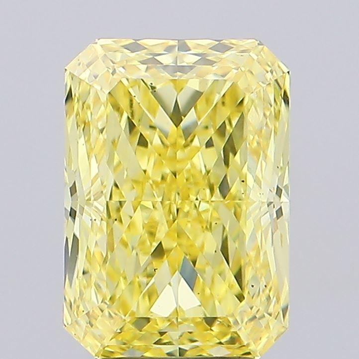 3.02 Ct. Fancy Intense Yellow Radiant Lab Grown Diamond
