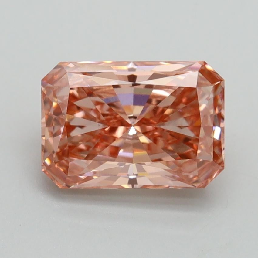 1.71 Ct. Fancy Vivid Pink Radiant Lab Grown Diamond