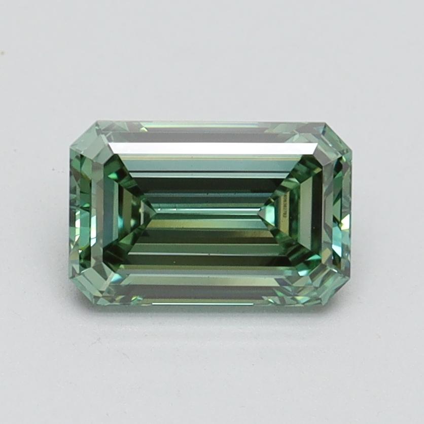 1.15 Ct. Fancy Intense Green Emerald Lab Grown Diamond