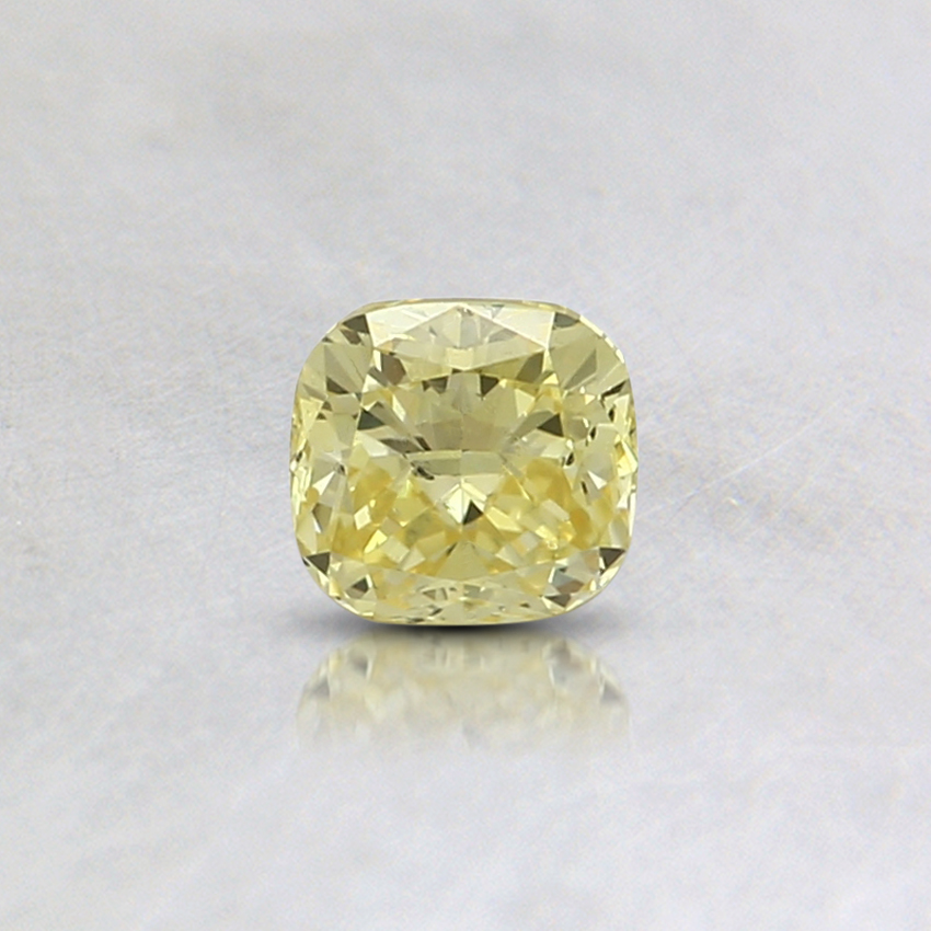 0.30 Ct. Fancy Intense Yellow Cushion Lab Grown Diamond