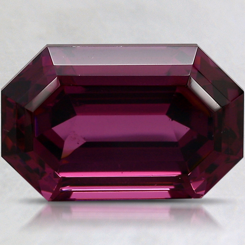 12.8x8.4mm Unheated Red Modified Emerald Rhodolite Garnet