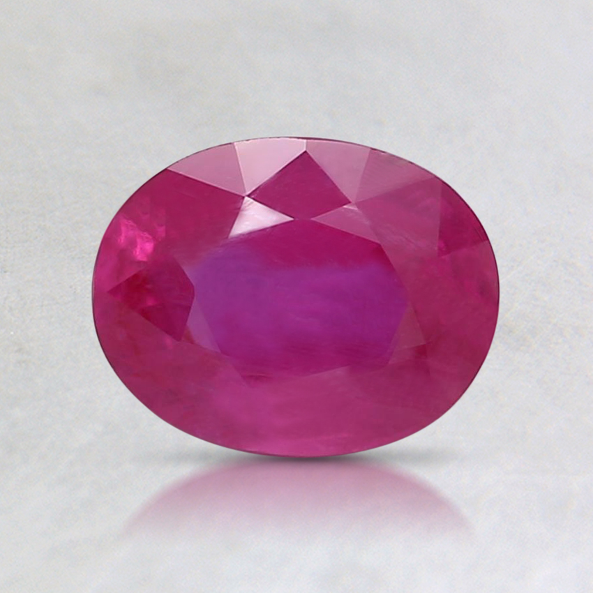 6.8x5.3mm Oval Greenland Ruby