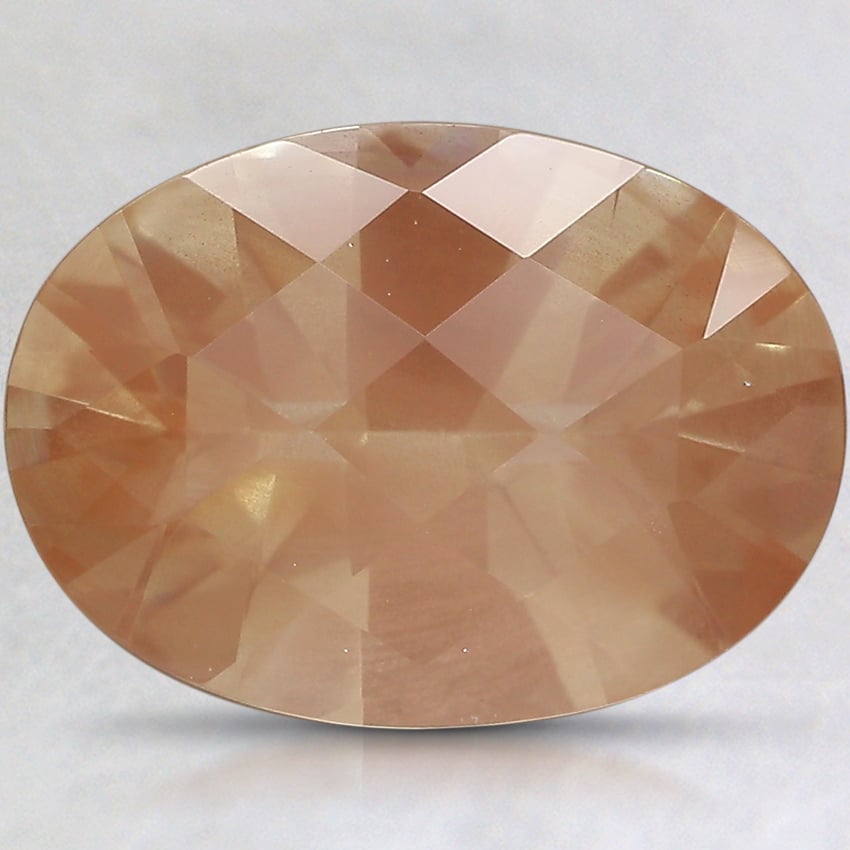 15x10.8mm Unheated Peach Modified Oval Oregon Sunstone