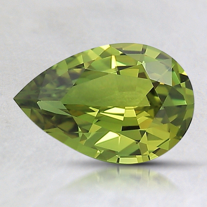 8.9x5.9mm Unheated Green Pear Australian Sapphire