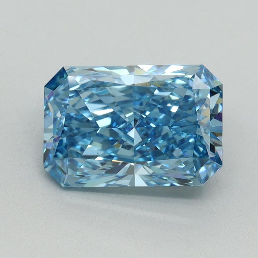 2.51 Ct. Fancy Vivid Blue Radiant Lab Grown Diamond