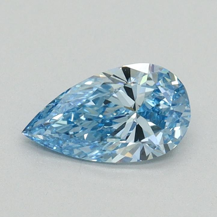 0.53 Ct. Fancy Vivid Blue Pear Lab Grown Diamond