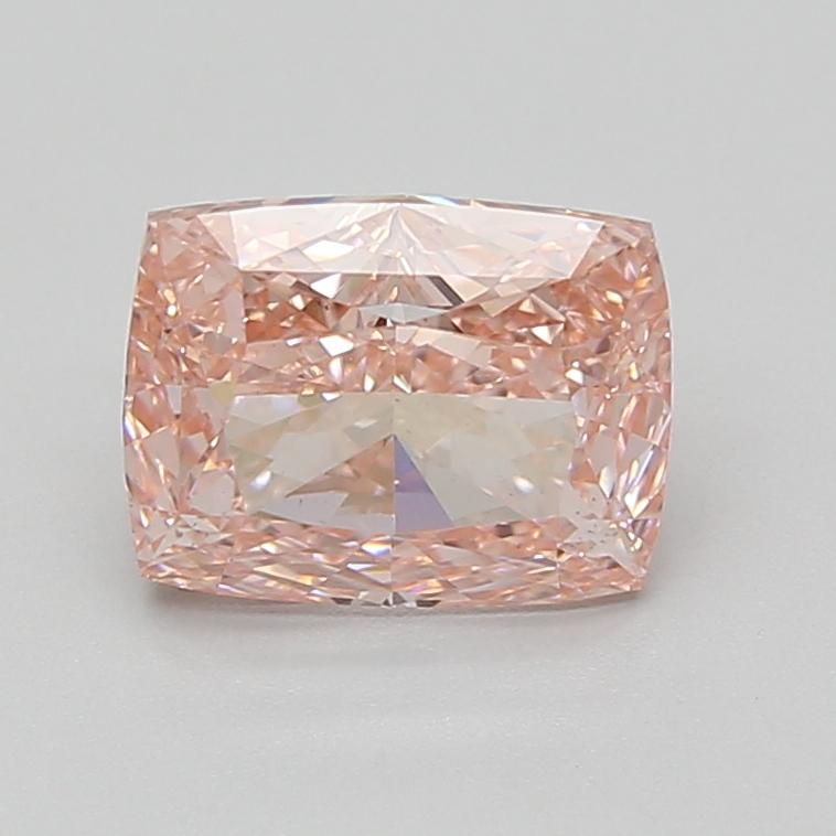 2.46 Ct. Fancy Vivid Pink Cushion Lab Grown Diamond