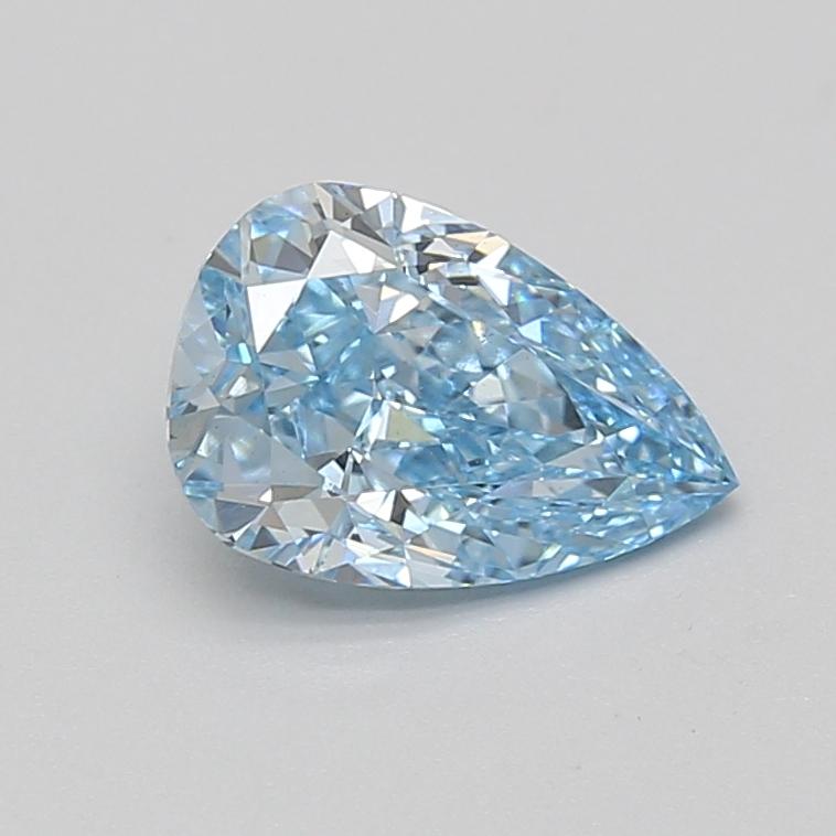 1.47 Ct. Fancy Vivid Blue Pear Lab Grown Diamond