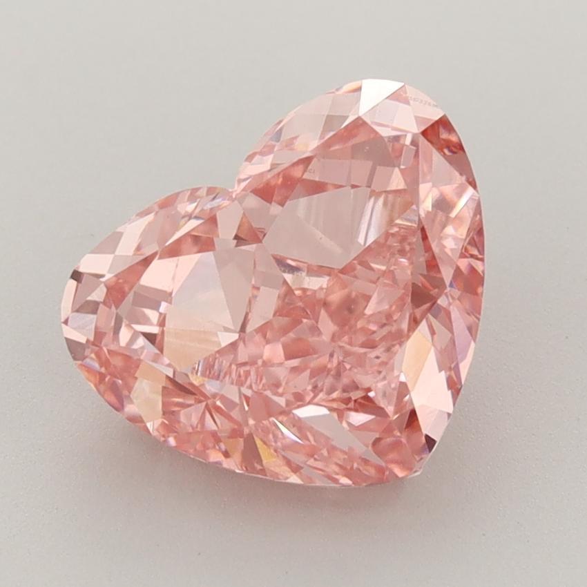 3.29 Ct. Fancy Vivid  Pink Heart Lab Grown Diamond