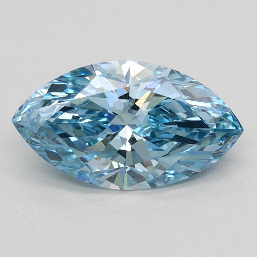 1.09 Ct. Fancy Vivid Blue Marquise Lab Grown Diamond